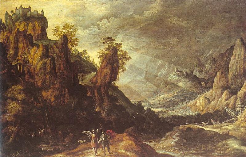 Kerstiaen de Keuninck Landscape with Tobias and the Angel china oil painting image